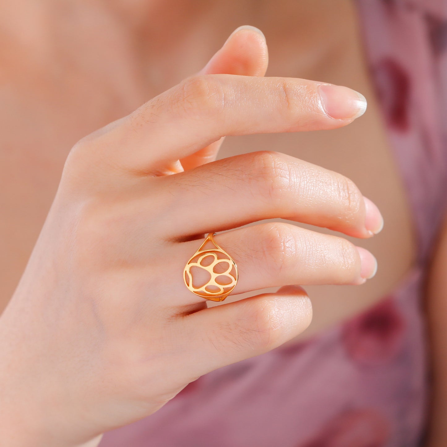 Stainless Steel Animal Ring Ladies Ring