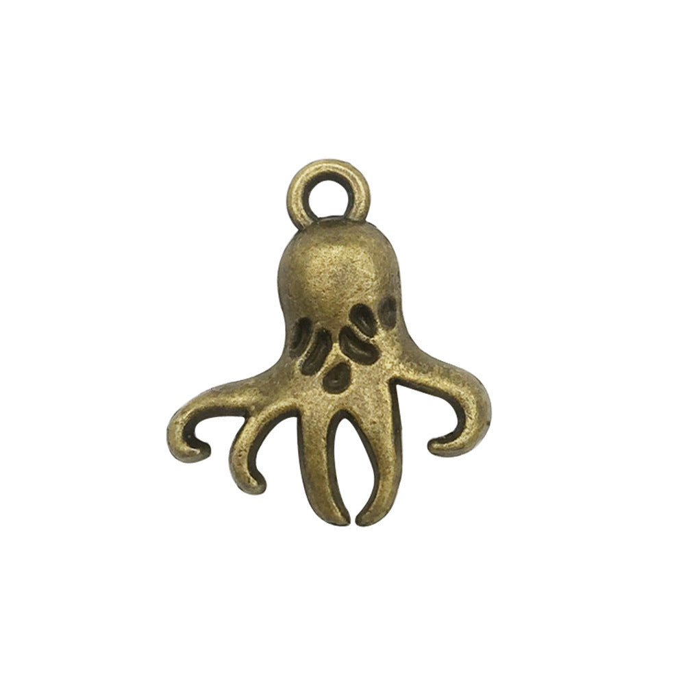 Retro Tibetan Silver Antique Brass Alloy DIY Accessories Marine Turtle Shell Necklace Bracelet Jewelry