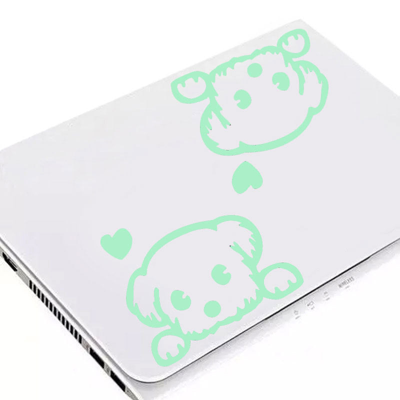 Carved Glow Sticker Cute Pet Luminous Wall Stickers Living Room Bedroom Socket Stickers