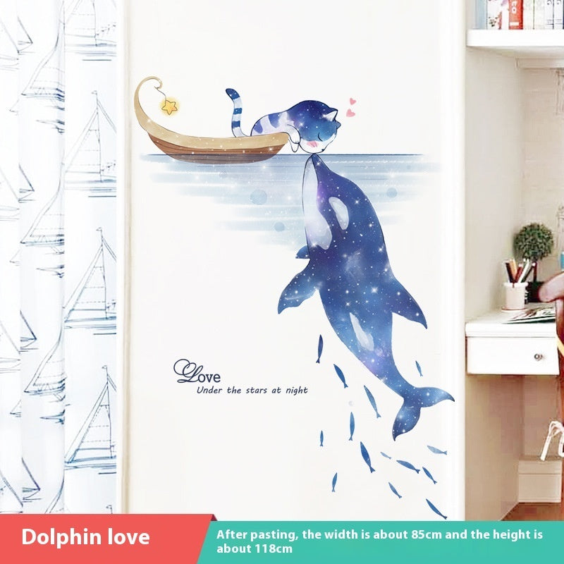 Door Sticker Self-adhesive Sticker Wall Sticker Decorative Painting Door Renovation