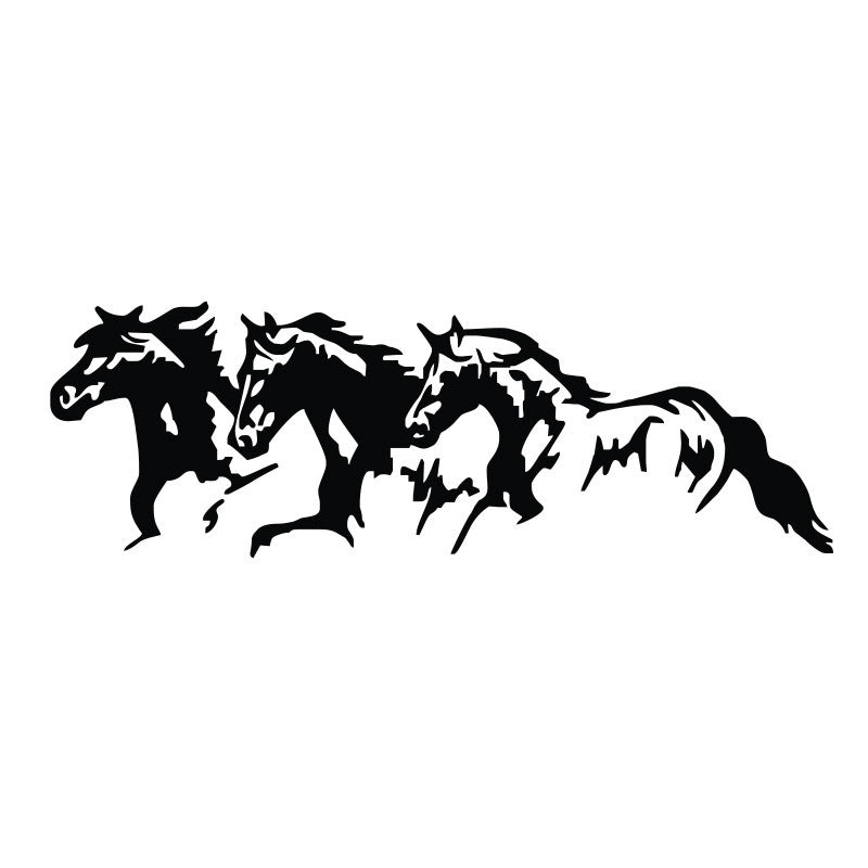 Horse Totem Sticker Reflective Galloping Horse And Liema Body Sticker