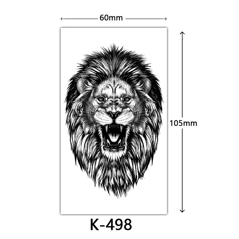 English Letter Flower Butterfly Sketch Line Waterproof Tattoo Sticker