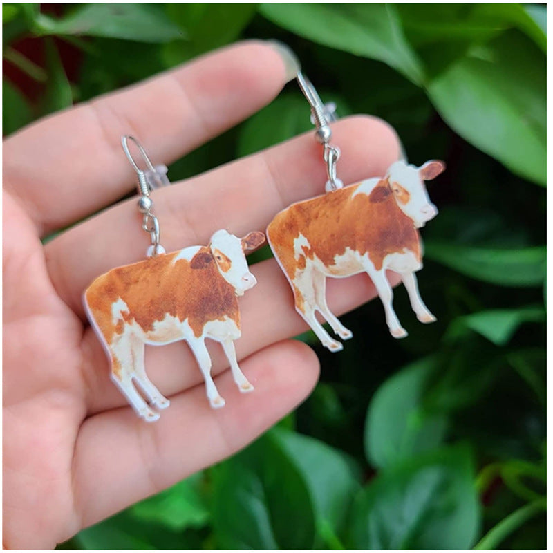 Iron Accessories Creative Earrings Animal Simulation