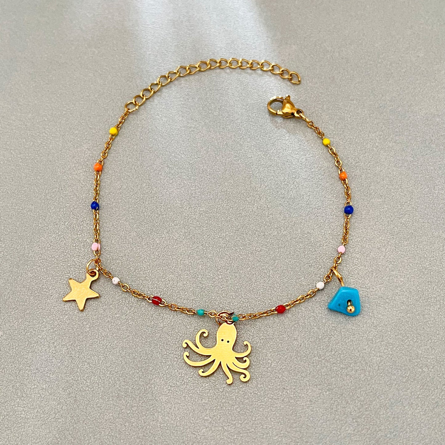 Ocean Series Seahorse Starfish Women's Pendant Bracelet