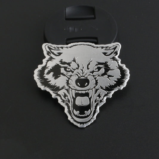 Wolf Car Metal Decorative Sticker