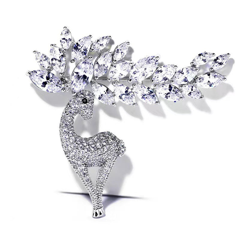 New Elk Brooch High Korean Corsage Niche Christmas Pin