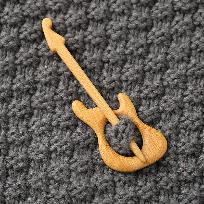 Wooden Animal Carving Brooch Gift