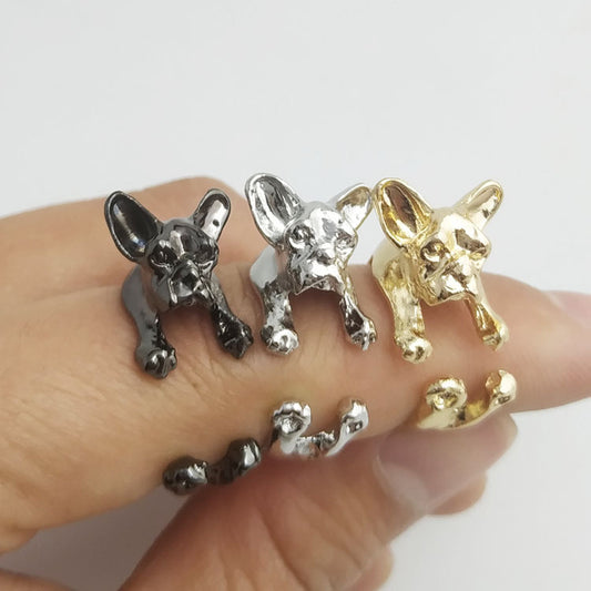 Pug Vintage Ring Adjustable Alloy