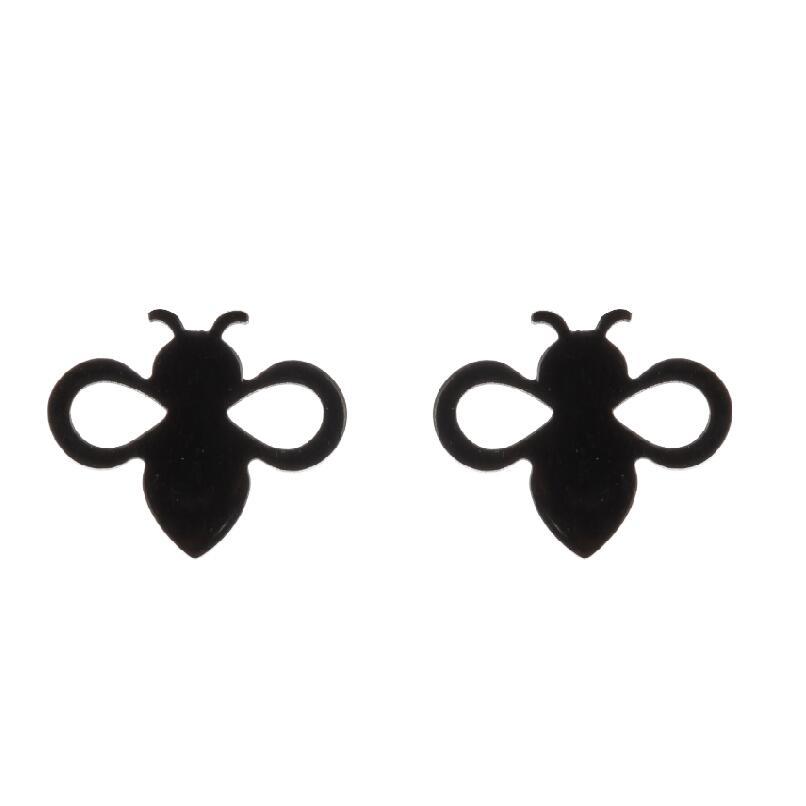 Simple Animal Earrings Bee Dolphin Earrings Plating Korean Style Earrings