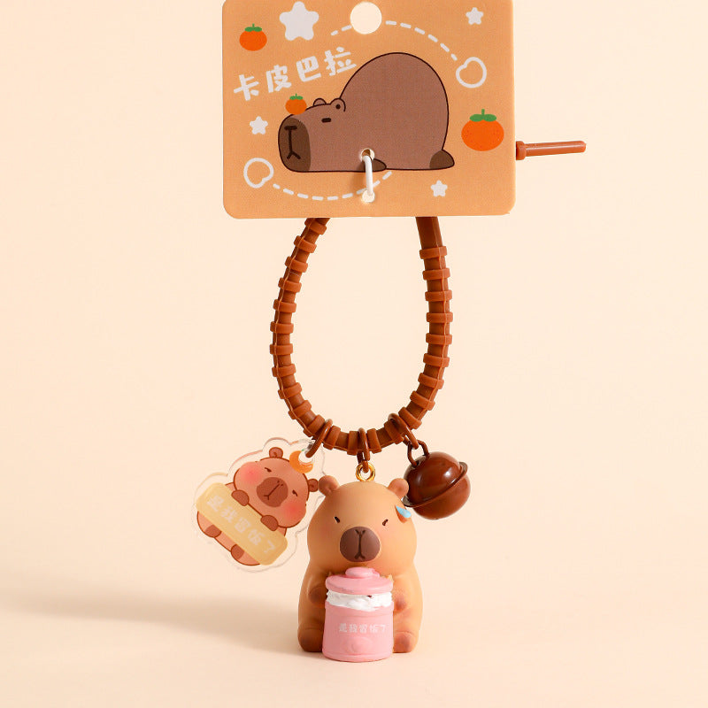 Capybara Pendant Doll Couple Keychain