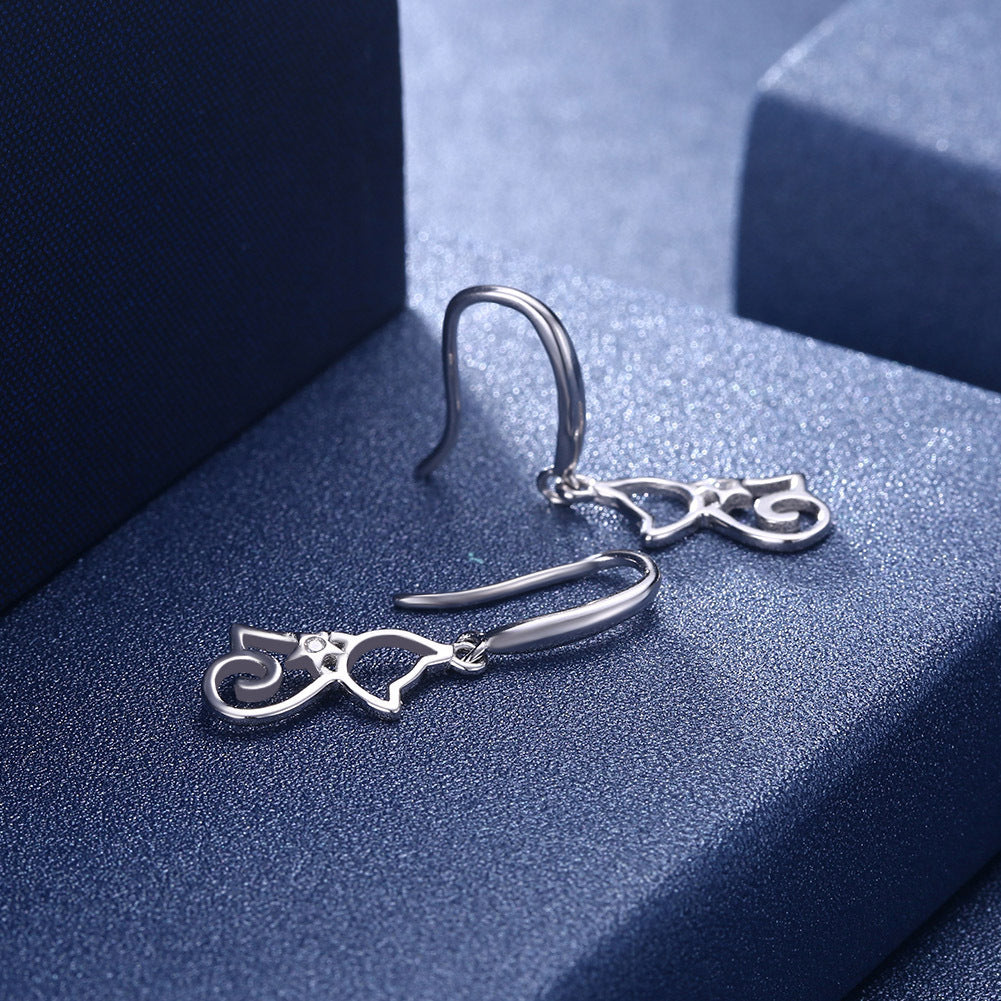 Cute Cat Animal Ear Stud Earrings