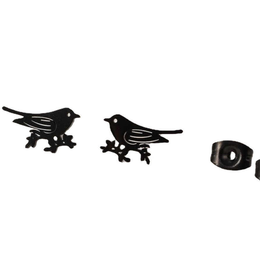 Stainless Steel Cute Animal Series Stud Earrings