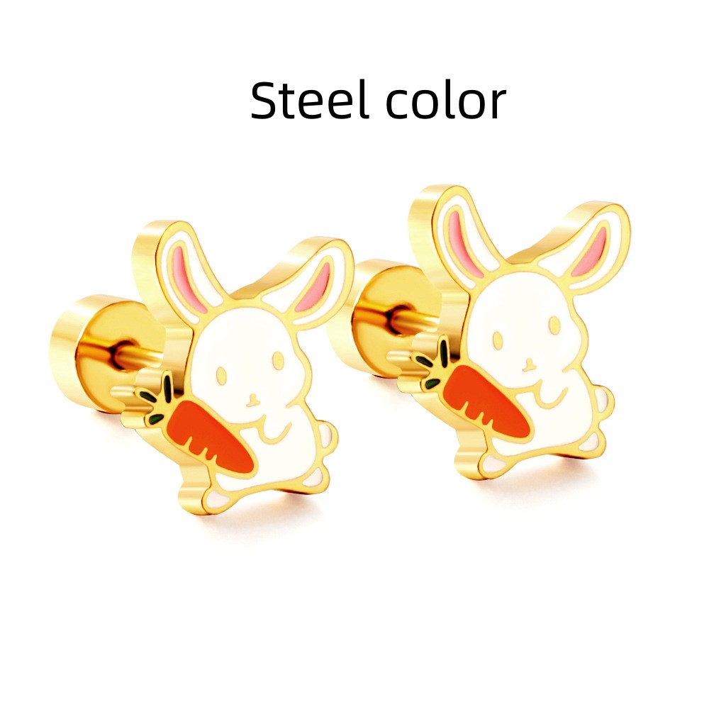 European And American Earrings Lovely Animal Lady