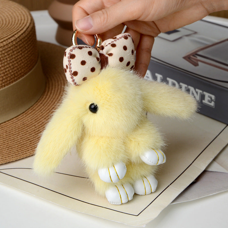 Cartoon Plush Bunny Keychain Pendant