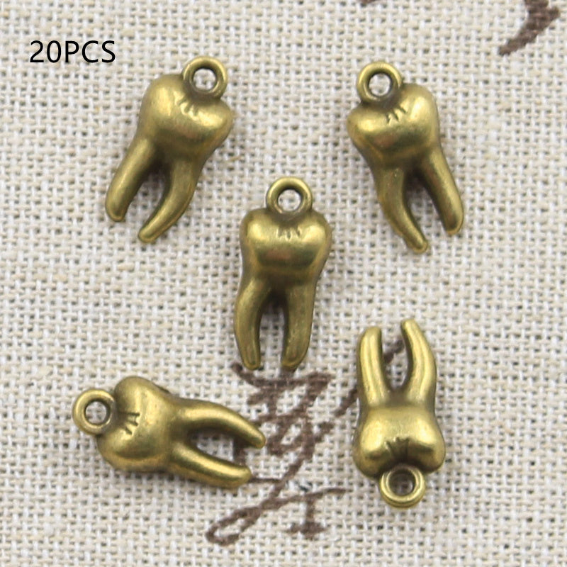 Teeth Pendant Zinc Alloy Jewelry Accessories