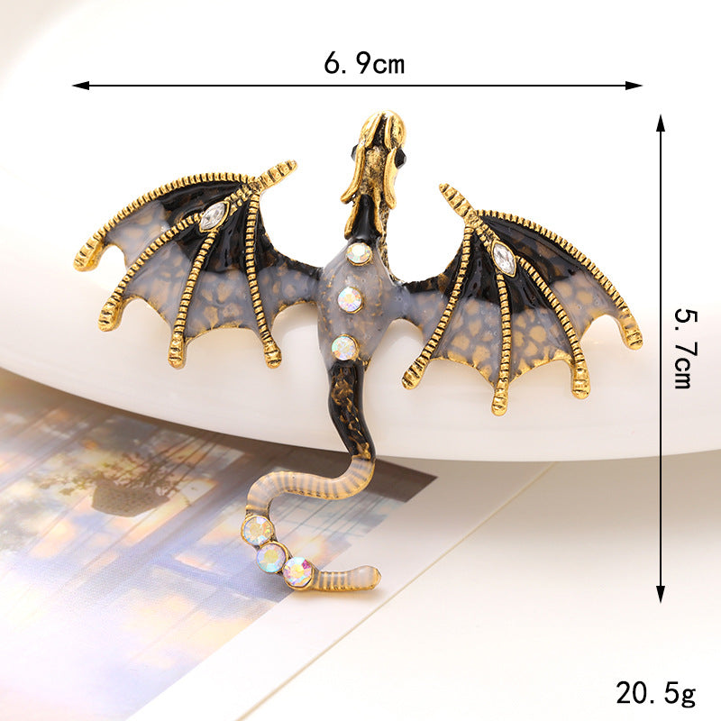 Diy Dripping Enamel Dragon Diamond Animal Accessories