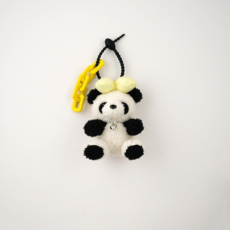 Panda Cute Plush Pendant Car Keychain