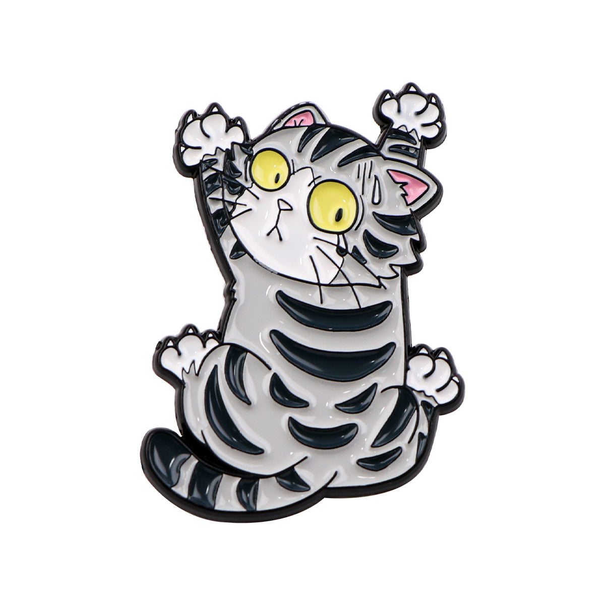 Cute Kitty Brooch Badge Clothing Backpack Ornament Accessories Pin