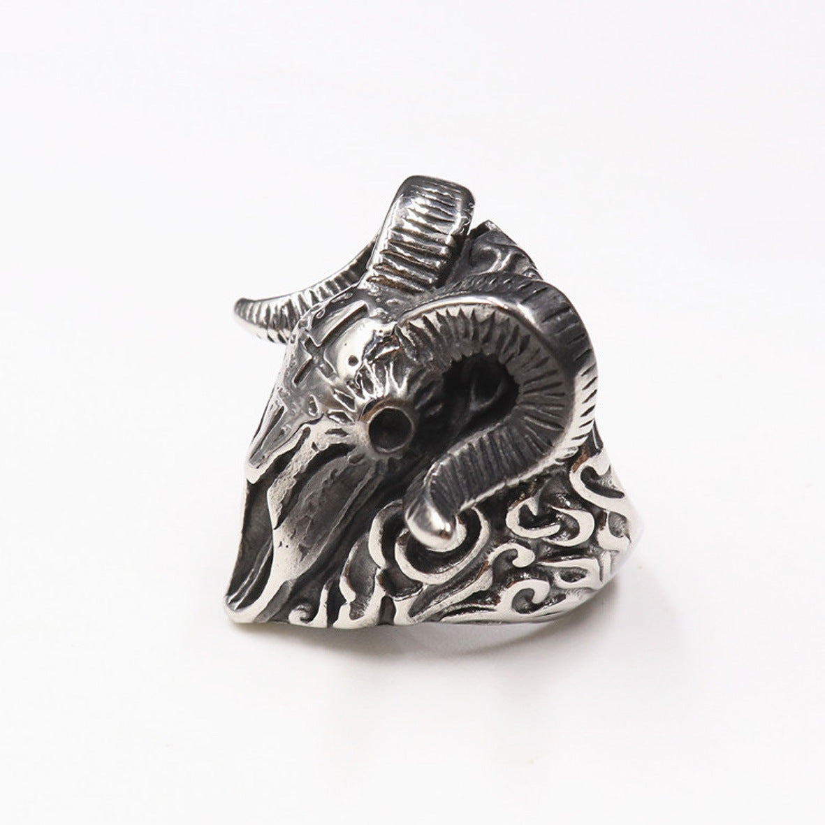 Punk Vintage Ring Men's Animal Shape Stainless Steel Ring