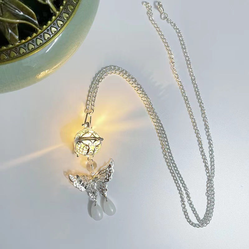 Glowing Butterfly Sweater Chain Antique Jewelry