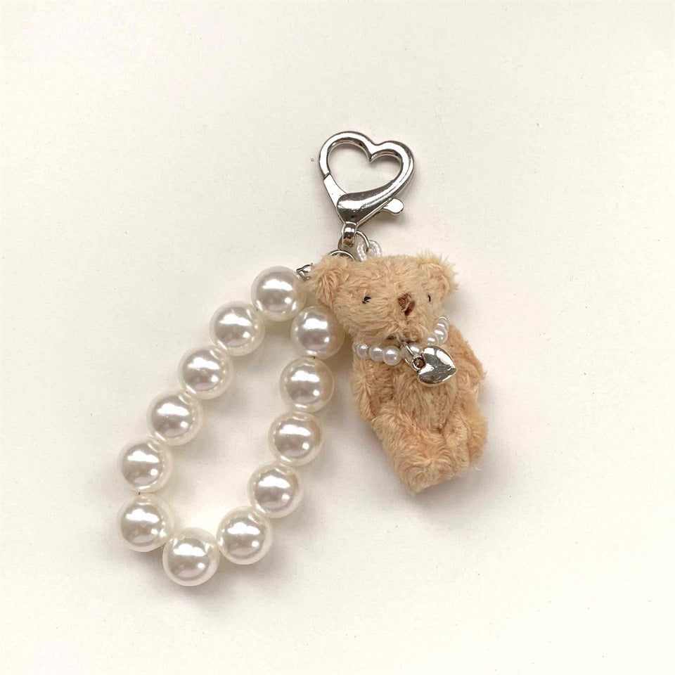 Cute Plush Teddy Bear Keychain Cute Doll Puppet