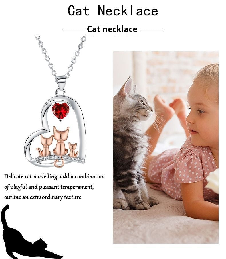 European And American Style Jewelry Cat's Necklace Animal