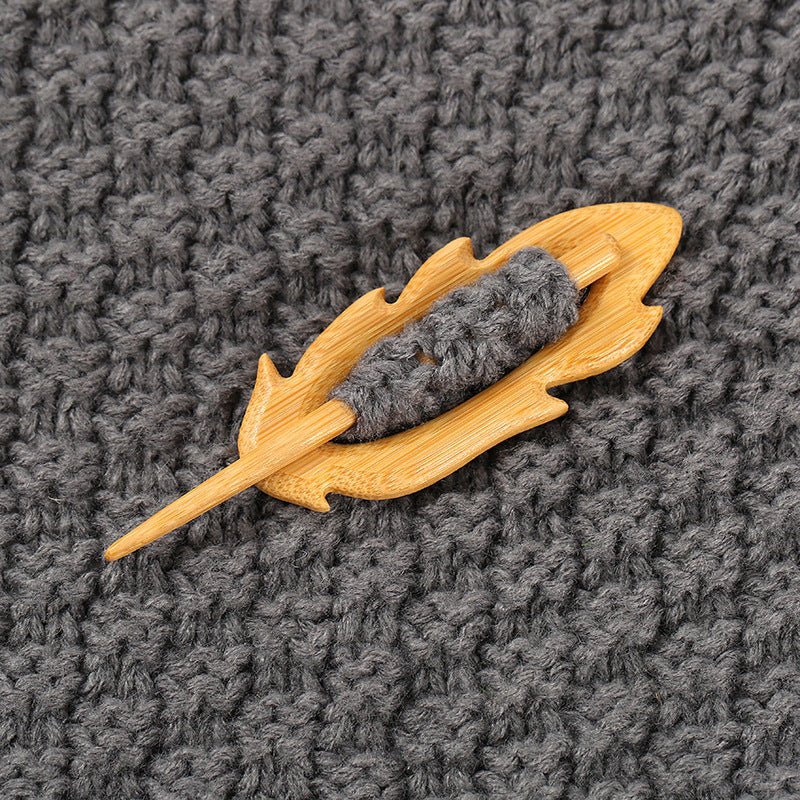 Wooden Animal Carving Brooch Gift