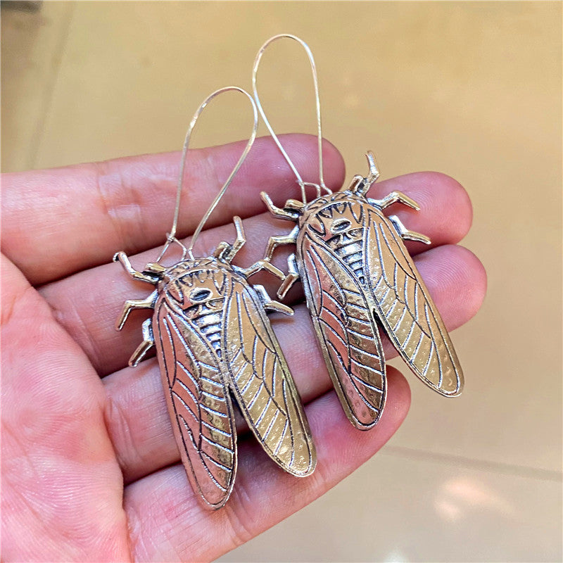 Creative Design Cicada Pendant Earring Jewelry