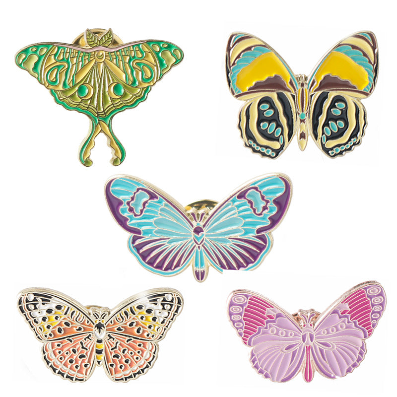 Colorful Butterfly Insect Alloy Brooch Creative