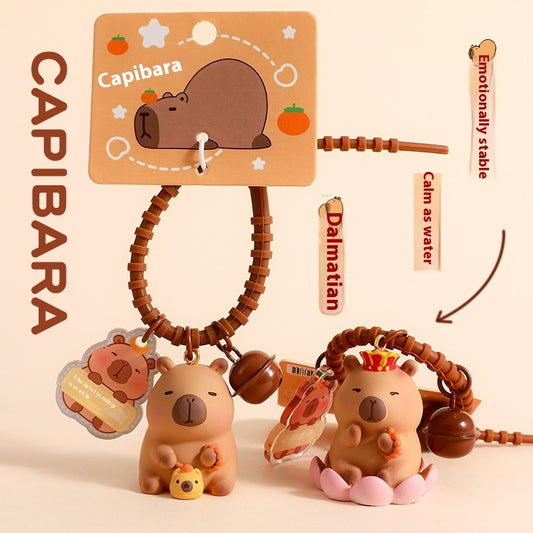 Capybara Pendant Doll Couple Keychain