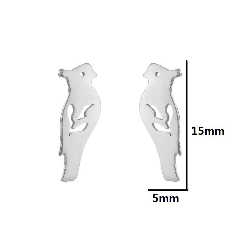 Simple Animal Earrings Bee Dolphin Earrings Plating Korean Style Earrings