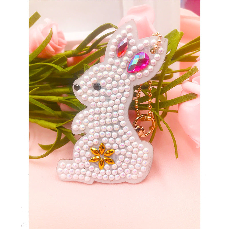 Diamond Painting Keychain Cute Little Cartoon Animal Bag Pendant Private