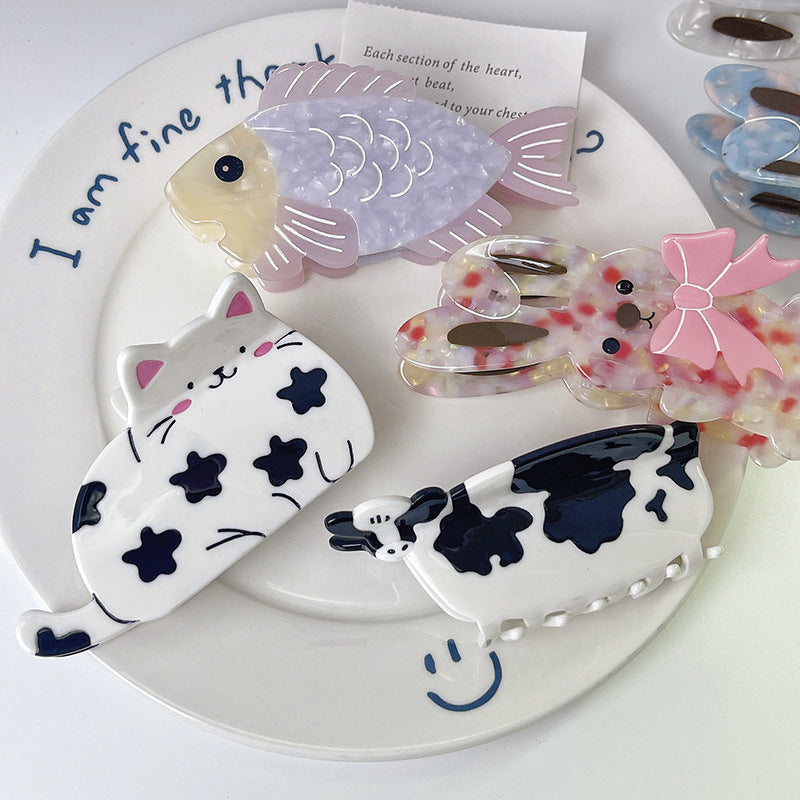 Cute Animal Acetate Shark Hairpin