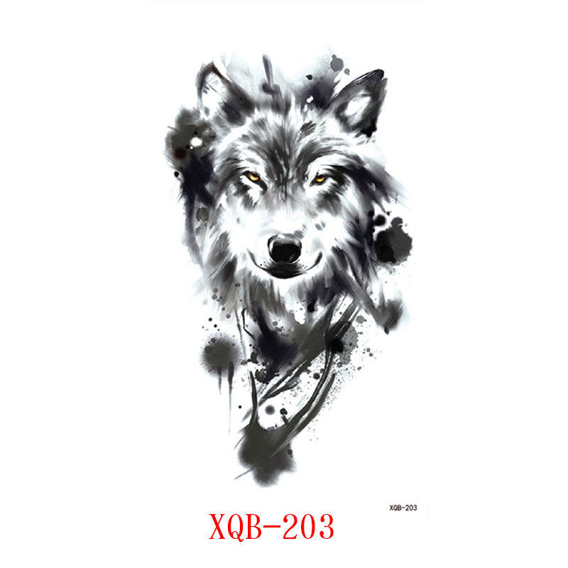 Paper Small Full Arm Flower Letter Animal Tattoo Sticker